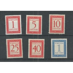 Ned. Nieuw Guinea P1-6 Port MNH/postfris  CV 21 €