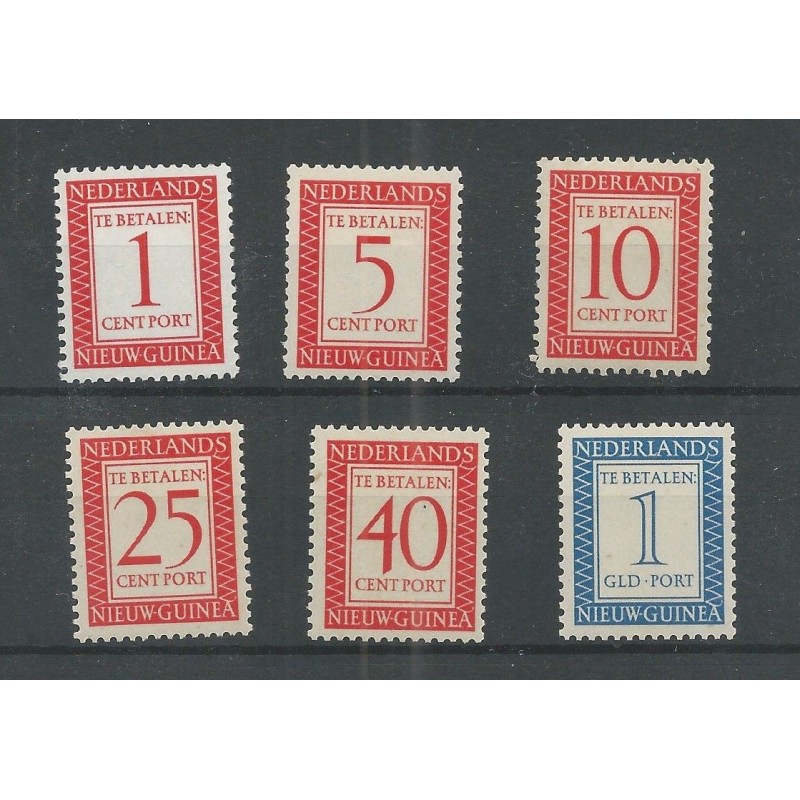 Ned. Nieuw Guinea P1-6 Port MNH/postfris CV 21 € Ned. Nieuw Guinea P1-6 Port MNH/postfris CV 21 €