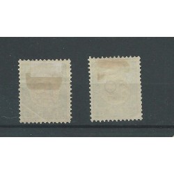 Curacao P19 &  P20  Port  1892 VFU/gebr  CV 90 €