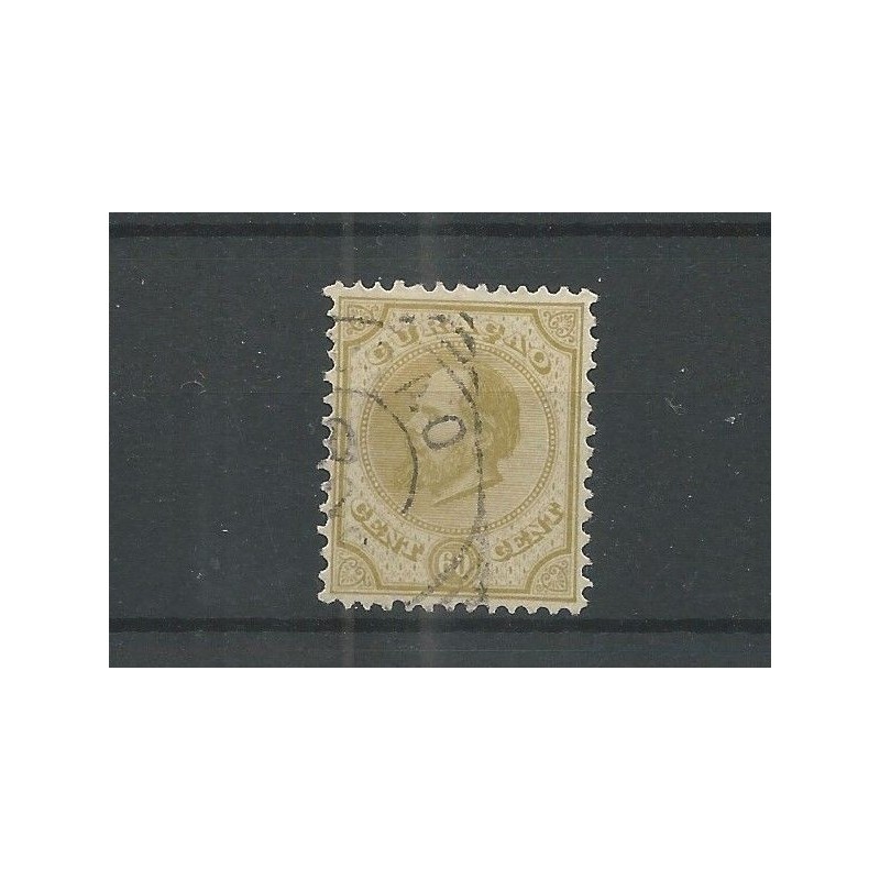 Curacao 10D Willem III VFU/gebr CV 25 € Pracht !! Curacao 10D Willem III VFU/gebr CV 25 € Pracht !!