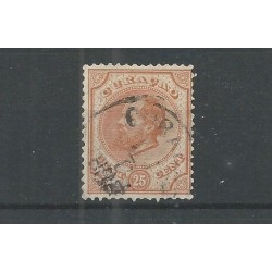 Curacao 7C Willem III  VFU/gebr CV 17 € Pracht !!