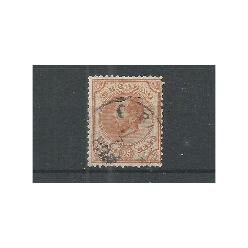 Curacao 7C Willem III VFU/gebr CV 17 € Pracht !! Curacao 7C Willem III VFU/gebr CV 17 € Pracht !!