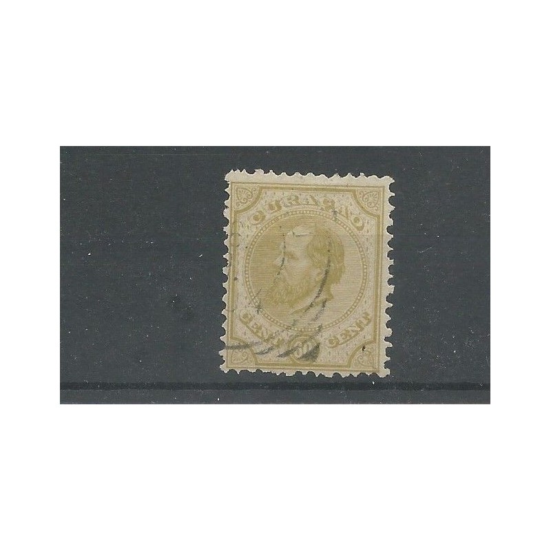 Curacao 10D Willem III VFU/gebr CV 25 € Pracht !! Curacao 10D Willem III VFU/gebr CV 25 € Pracht !!