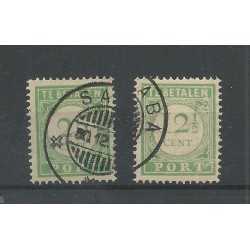 Curacao P24 en P27 met SABA stempel  VFU/gebr CV 10+ € Pracht !!