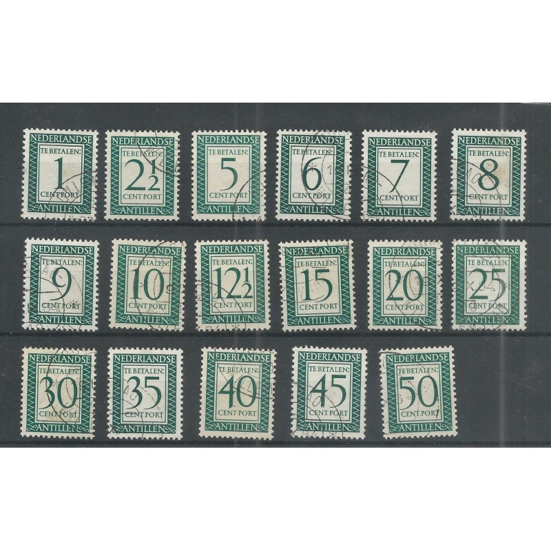 Curacao P44-60 Port 1952 VFU/gebr CV 23 € Pracht !! Curacao P44-60 Port 1952 VFU/gebr CV 23 € Pracht !!