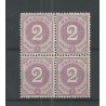 Curacao 14 Cijfer blokje van 4  MNH/postfris  CV 20+ €