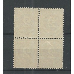 Curacao 14 Cijfer blokje van 4  MNH/postfris  CV 20+ €