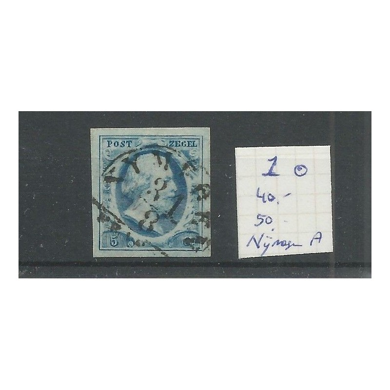 Nederland 1 "NIJMEGEN-A" VFU/gebr CV 40 € +50 Eysinga Nederland 1 "NIJMEGEN-A" VFU/gebr CV 40 € +50 Eysinga