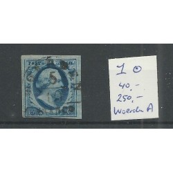 Nederland 1  "WOERDEN-A" VFU/gebr  CV 40 €  +250 Eysinga