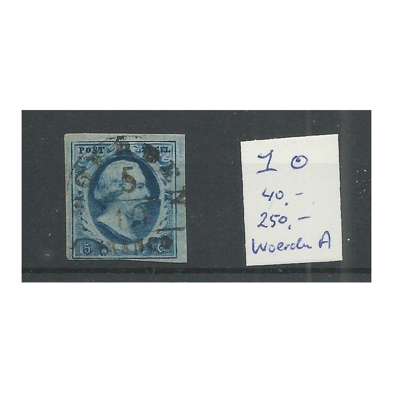 Nederland 1  "WOERDEN-A" VFU/gebr  CV 40 €  +250 Eysinga