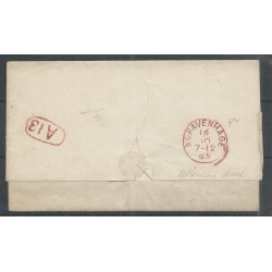 Nederland 4 paartje  brief Amsterdam-Den Haag 1865 VFU/gebr  CV 100 €