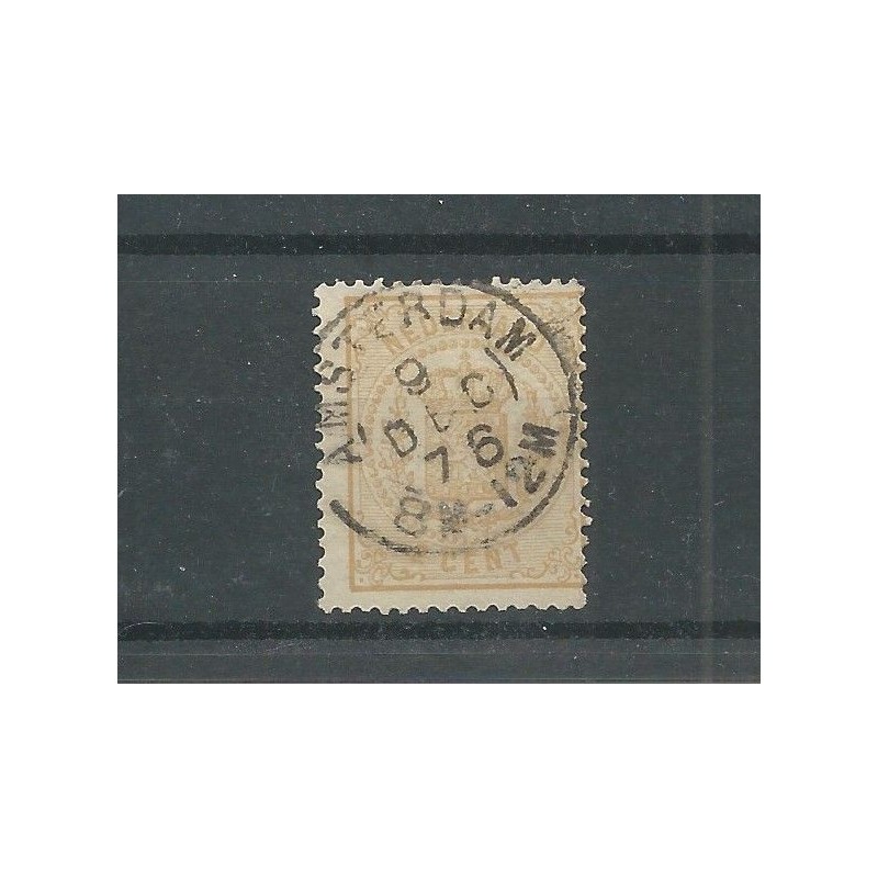 Nederland 17 "AMSTERDAM 1875" twee-letter VFU/gebr CV 30+ € Nederland 17 "AMSTERDAM 1875" twee-letter VFU/gebr CV 30+ €