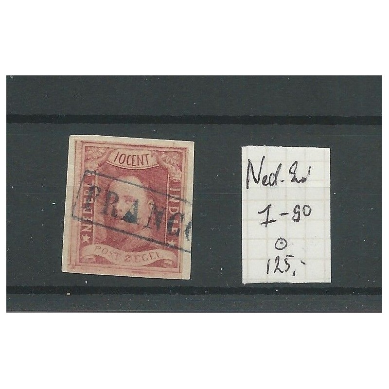 Ned.Indie 1 pos 90 Willem III 1864 briefstukje VFU/gebr CV 125 € Ned.Indie 1 pos 90 Willem III 1864 briefstukje VFU/gebr CV 125 €