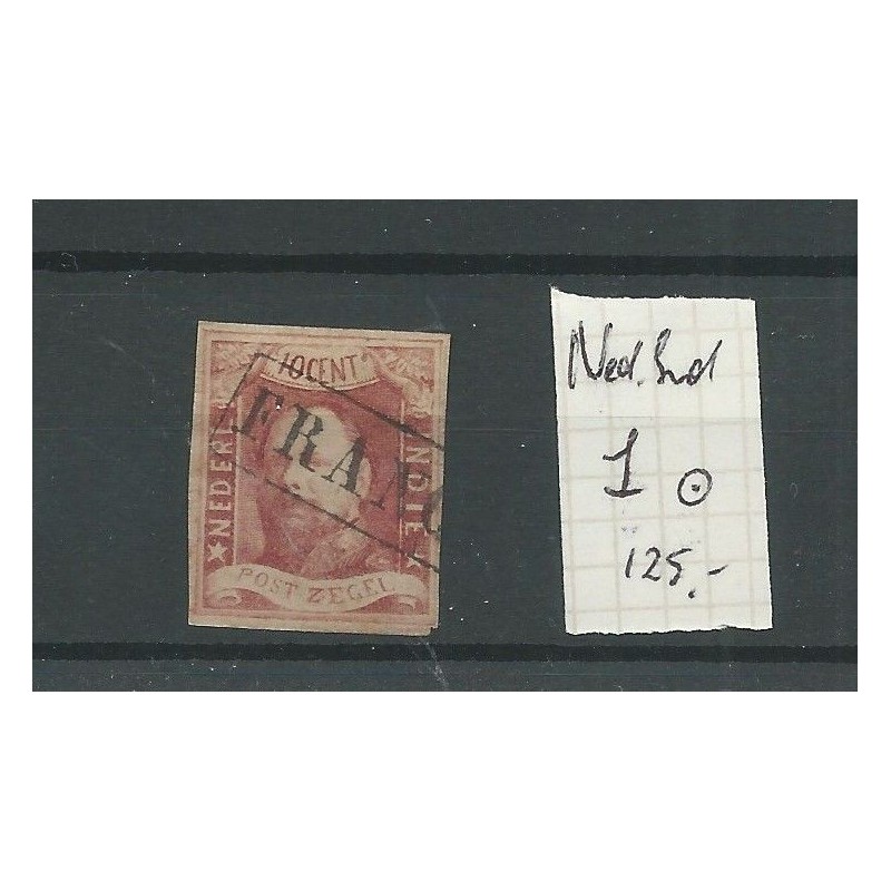 Ned.Indie 1 Willem III 1864 VFU/gebr CV 125 € Ned.Indie 1 Willem III 1864 VFU/gebr CV 125 €