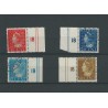 Nederland  D16-19 DIENST met velrand  VFU/gebr  CV 40 €
