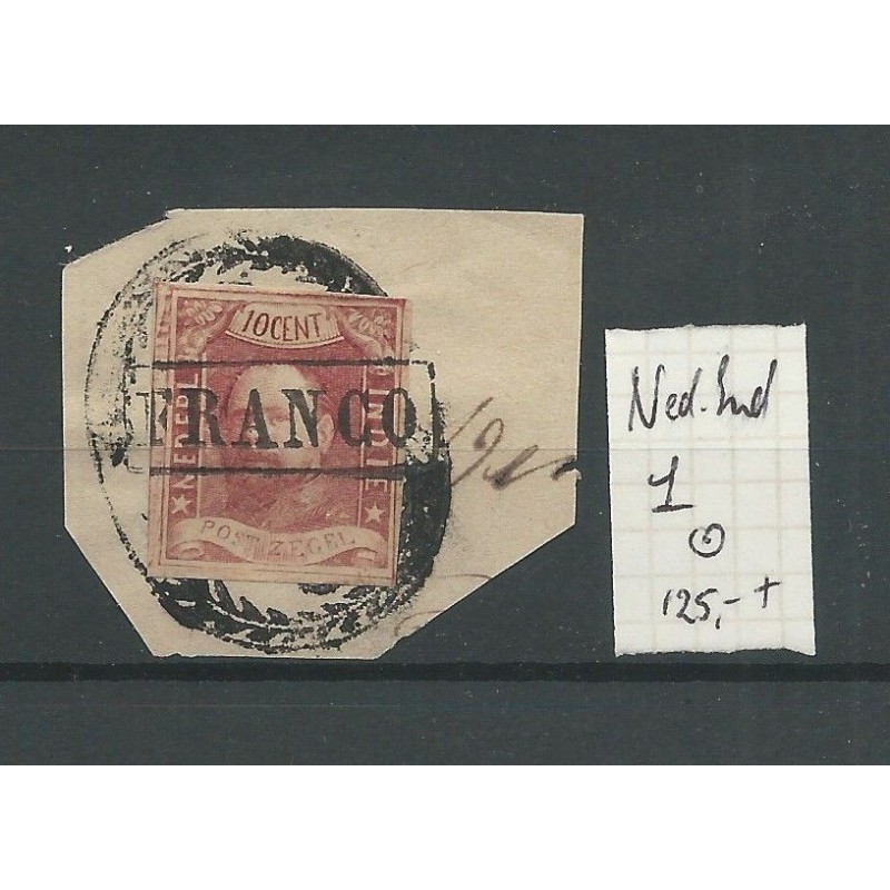Ned.Indie 1 briefstukje Willem III 1864 VFU/gebr CV 125 € Ned.Indie 1 briefstukje Willem III 1864 VFU/gebr CV 125 €