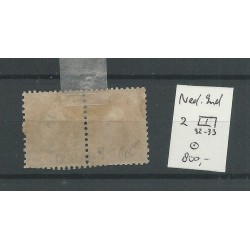 Ned.Indie  2 pos 32-33 paartje "SOERABAJA 1870" VFU/gebr  CV 850 €