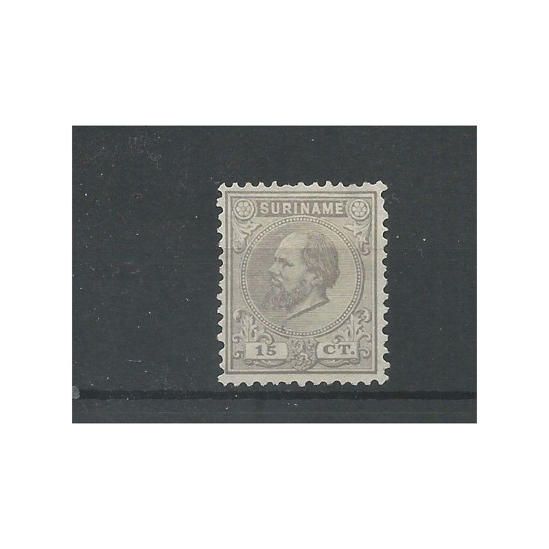 Suriname 8C Willem III 1873 MH/ongebr CV 45 € PRACHT !! Suriname 8C Willem III 1873 MH/ongebr CV 45 € PRACHT !!