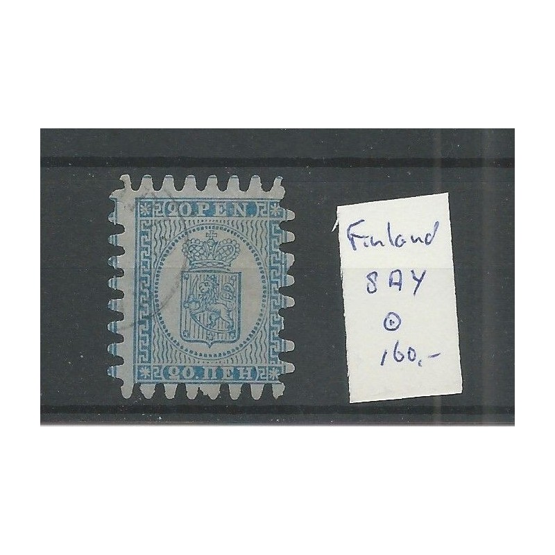 Finland 8Ay Wapen 1866 VFU/gebr CV 320 € Finland 8Ay Wapen 1866 VFU/gebr CV 320 €