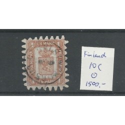Finland 10C  Wapen 1866  VFU/gebr CV 1500 €
