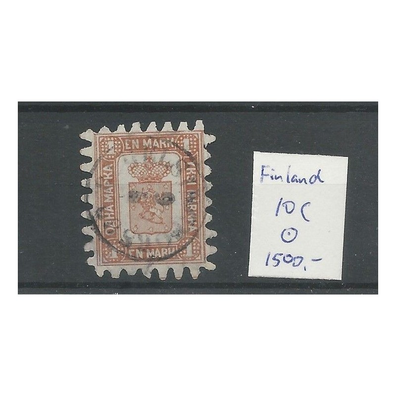 Finland 10C Wapen 1866 VFU/gebr CV 1500 € Finland 10C Wapen 1866 VFU/gebr CV 1500 €