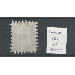 Finland 10C  Wapen 1866  VFU/gebr CV 1500 €