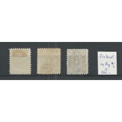 Finland 14Ay a-c  Wapen 1875  VFU/gebr CV 265 €