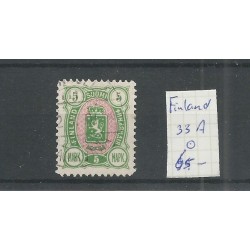 Finland 33A  Wapen 1889  VFU/gebr CV 65 €