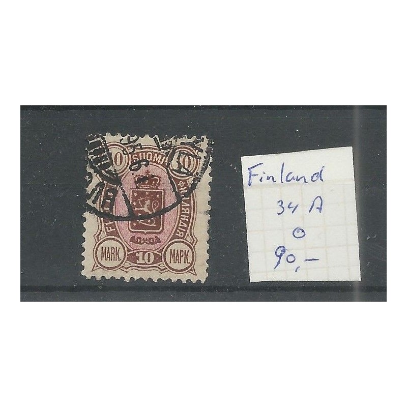 Finland 34A Wapen 1889 VFU/gebr CV 90 € Finland 34A Wapen 1889 VFU/gebr CV 90 €