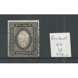 Finland  54  Russisches Wappen 1901  VFU/gebr CV  220 €
