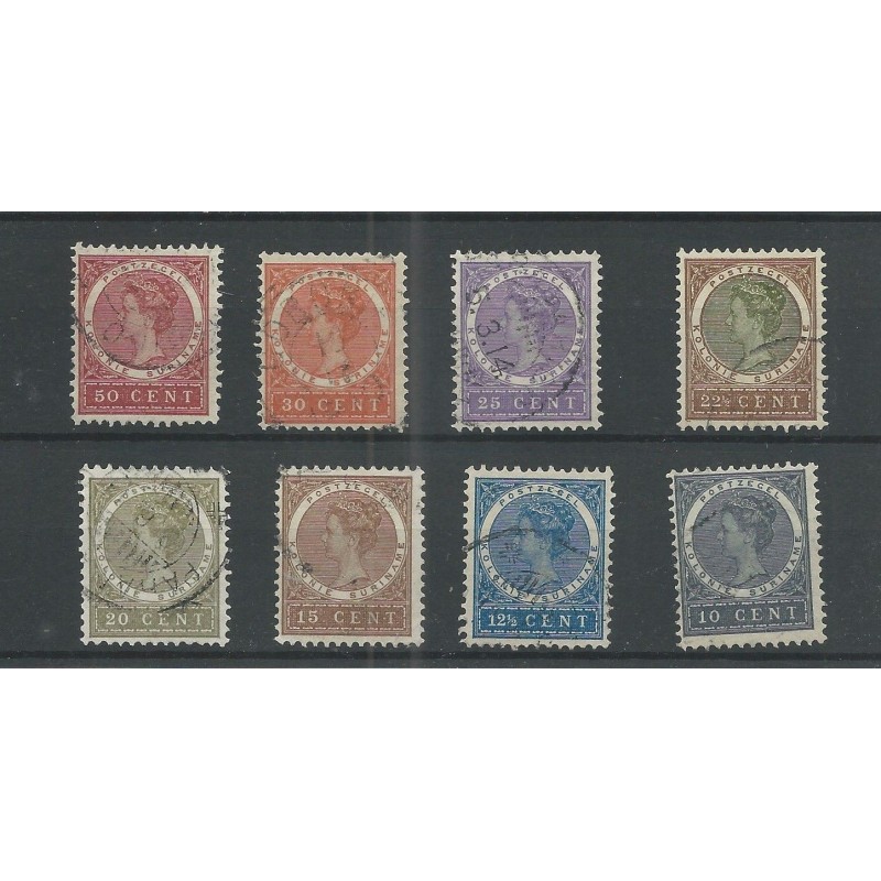 Suriname 48-55 Wilhelmina VFUgebr CV 60 € PRACHT !! Suriname 48-55 Wilhelmina VFUgebr CV 60 € PRACHT !!