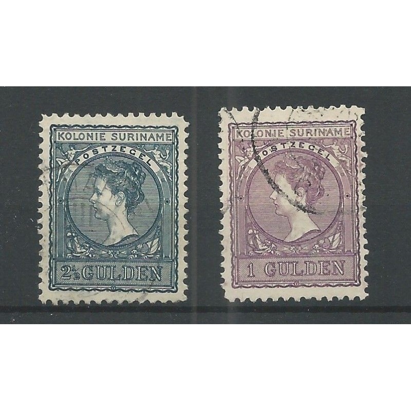 Suriname 56-57 Wilhelmina VFUgebr CV 95 € PRACHT !! Suriname 56-57 Wilhelmina VFUgebr CV 95 € PRACHT !!
