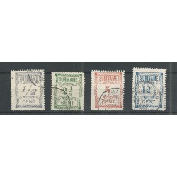 Suriname 65-68 Hulpuitgifte   VFU/gebr CV 25 € PRACHT !!