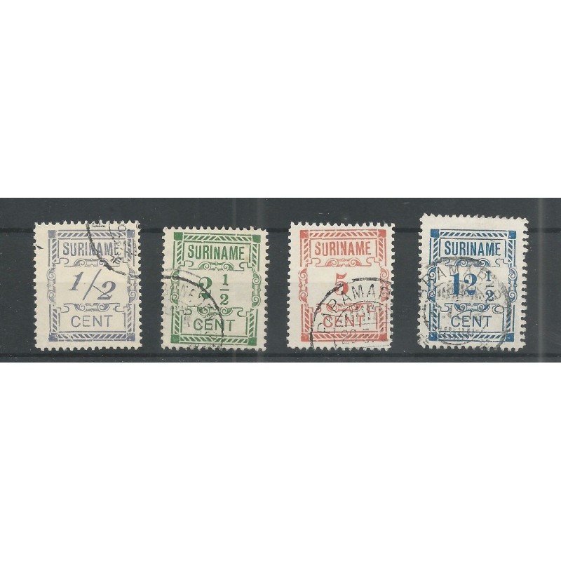 Suriname 65-68 Hulpuitgifte VFU/gebr CV 25 € PRACHT !! Suriname 65-68 Hulpuitgifte VFU/gebr CV 25 € PRACHT !!