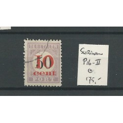 Suriname PORT P16  Type II   VFU/gebr  CV  175 €