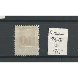 Suriname PORT P16  Type II   VFU/gebr  CV  175 €