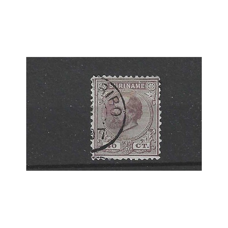 Suriname 12C Willem III VFU/gebr CV 40 € PRACHT !! Suriname 12C Willem III VFU/gebr CV 40 € PRACHT !!