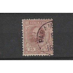 Suriname 11C Willem III VFU/gebr CV 50 € PRACHT !!