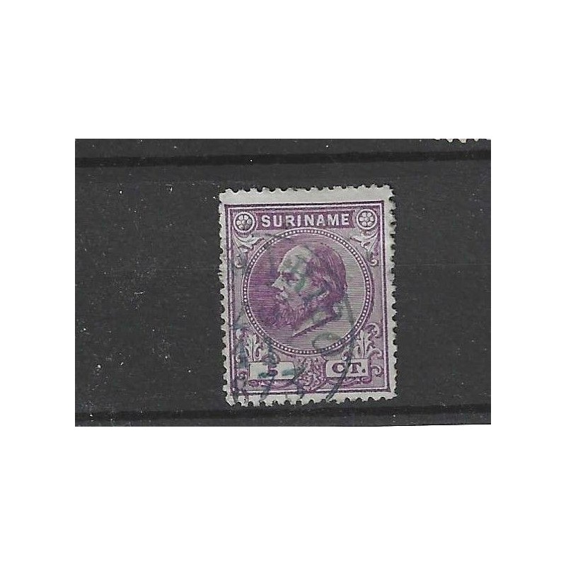 Suriname 5A Willem III VFU/gebr CV 22,5 € PRACHT !! Suriname 5A Willem III VFU/gebr CV 22,5 € PRACHT !!