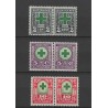 Suriname 127-129 Groen Kruis paartjes MNH/postfris  CV 22 € PRACHT !!