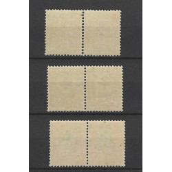 Suriname 127-129 Groen Kruis paartjes MNH/postfris  CV 22 € PRACHT !!