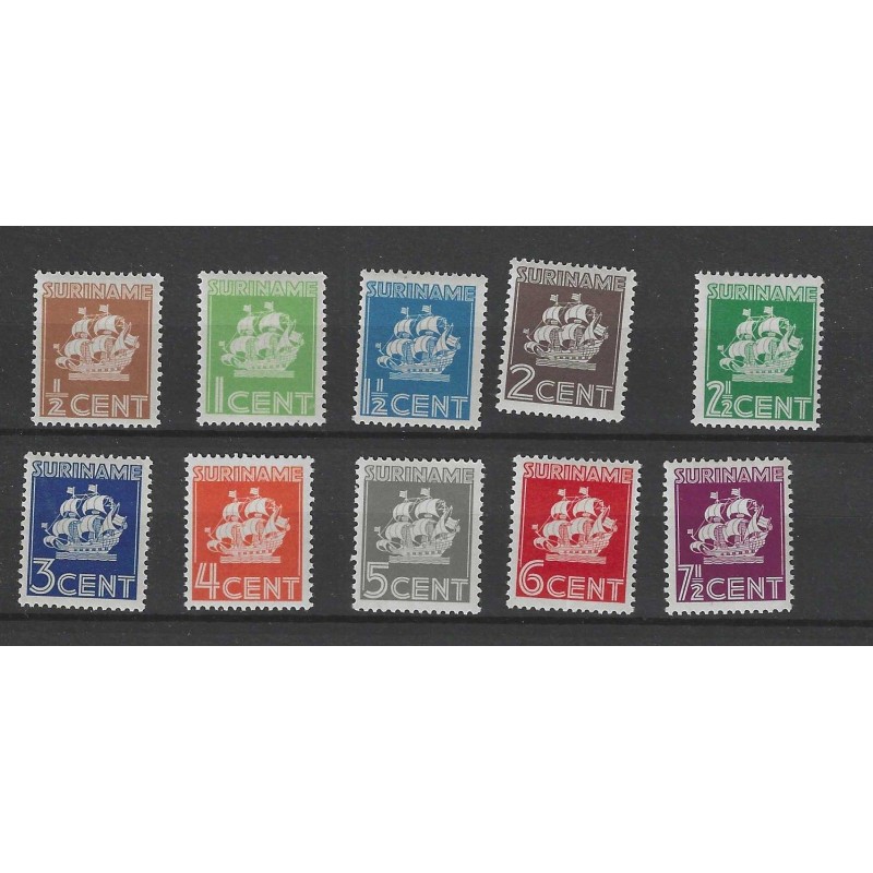 Suriname 157-166 Scheepjes MNH/postfris CV 28 € PRACHT !! Suriname 157-166 Scheepjes MNH/postfris CV 28 € PRACHT !!