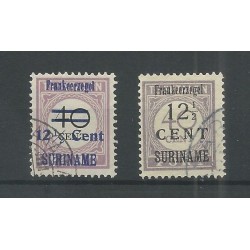 Suriname 116-117 Hulpuitgifte VFU/gebr  CV 37 € PRACHT !!