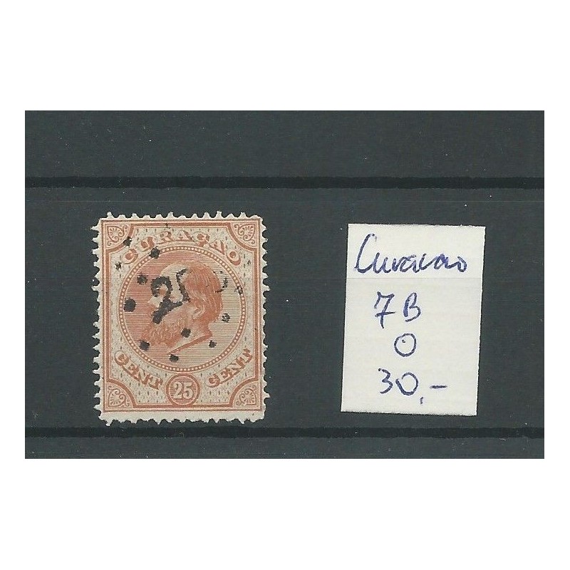 Curacao 7B Willem III 1873 VFU/gebr CV 30 € Curacao 7B Willem III 1873 VFU/gebr CV 30 €