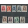 Suriname 118-126 Wilhelmina  VFU/gebr  CV 45 € PRACHT !!