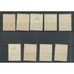 Suriname 118-126 Wilhelmina  MH/gebr  CV 50 € PRACHT !!