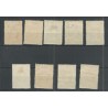 Suriname 118-126 Wilhelmina  MH/gebr  CV 50 € PRACHT !!
