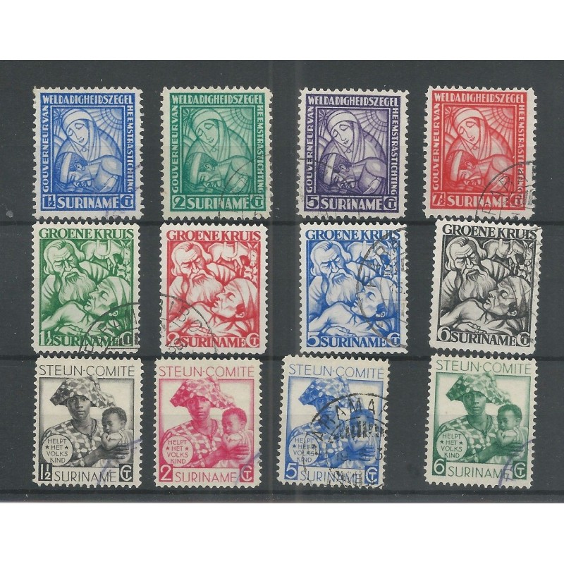 Suriname 137/140, 141/144, 146/149 VFU/gebr CV 77 € PRACHT !! Suriname 137/140, 141/144, 146/149 VFU/gebr CV 77 € PRACHT !!