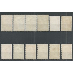 Suriname 167-178 Wilhelmina VFU/gebr CV 45 € PRACHT !!