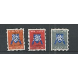 Suriname 197-199 Ned. Indiesche PTT VFU/gebr  CV 40 € PRACHT !!
